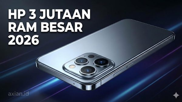 HP 3 Jutaan RAM Besar Terbaru 2026 Spek Ngebut, Harga Masih Masuk Akal!